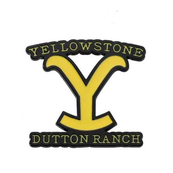 YELLOWSTONE DUTTON RANCH  John Dutton Branding Enamel Pin 52 - Picture 1 of 4